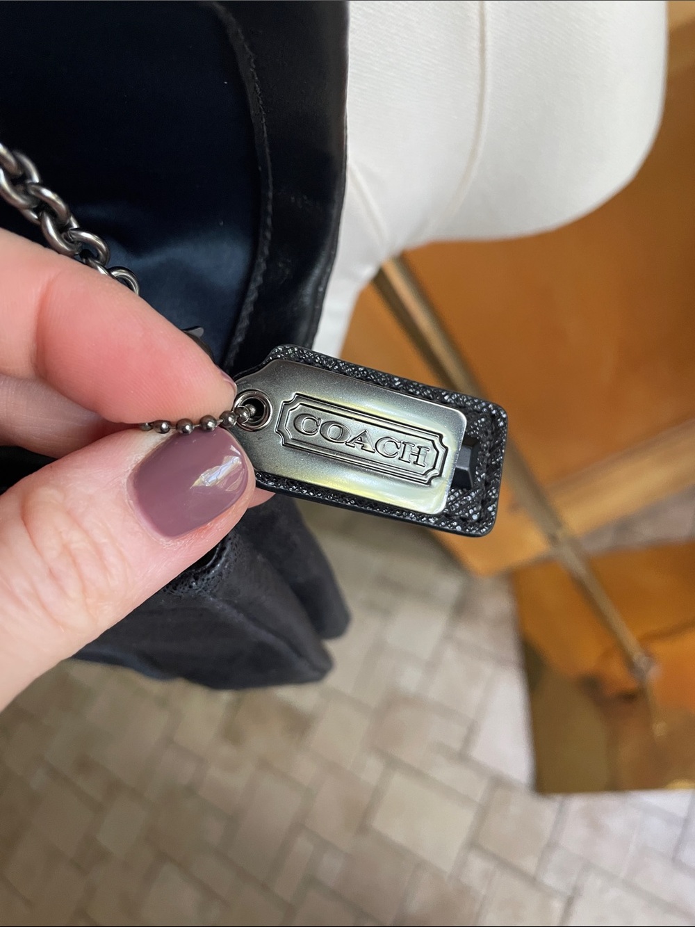 Coach KRISTIN Studded Crossbody Bag Chain Strap Two Hangtags Collector Piece - Picture 7 of 14